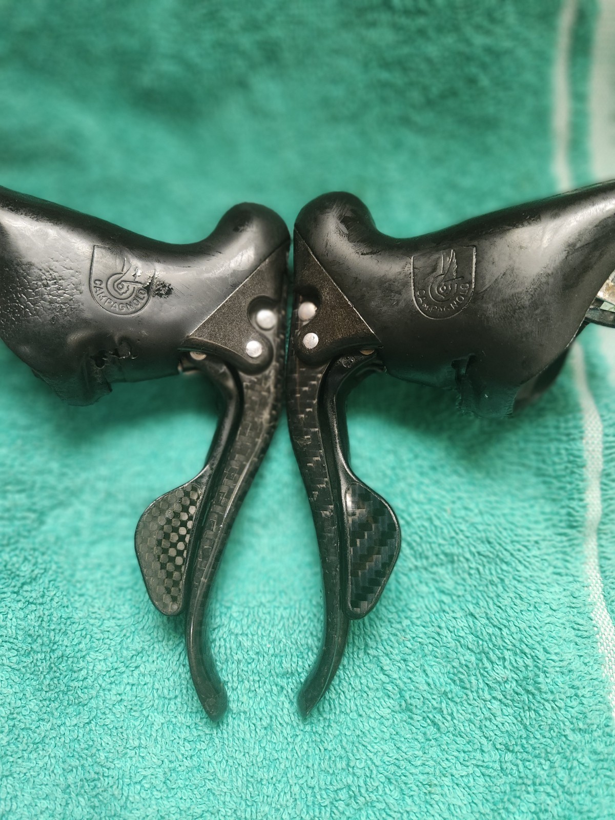 Campagnolo Record 10 Speed QS Ultra Ergo Power Shifters/ Brake set Carbon Italy