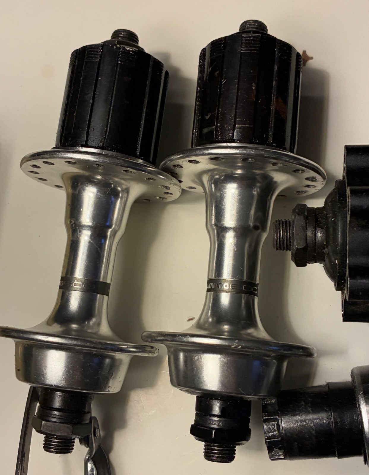 Shimano Mountain & Road Bike Parts Lot (10) Brackets Hubs Rotor Vintage Untested