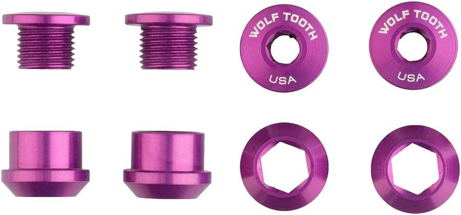 1x Chainring Bolt Sets – Wolf Tooth 1x Chainring Bolt Set – 6mm, Dual Hex