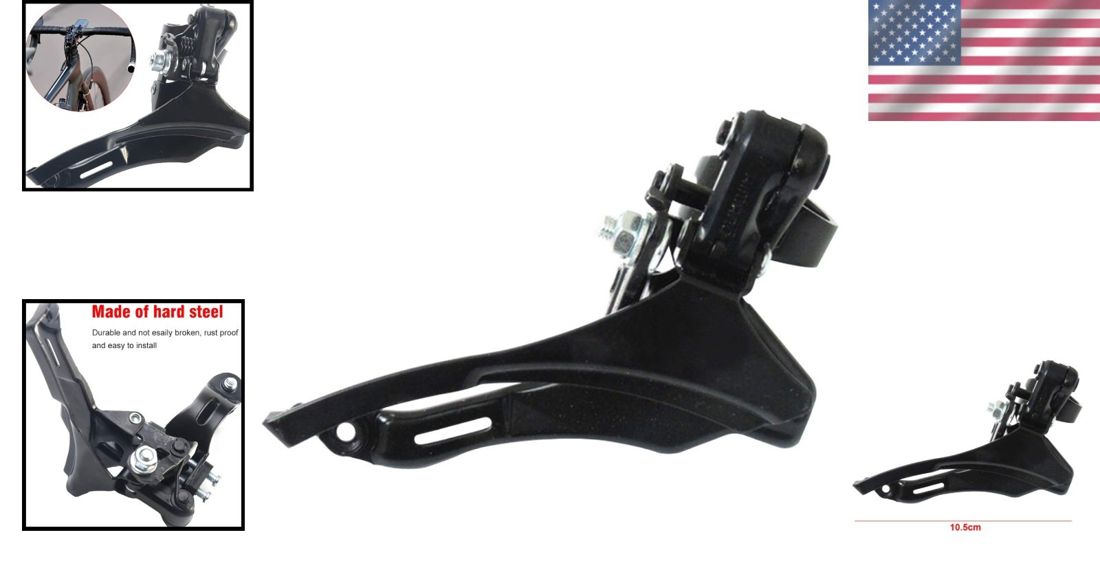 High-Performance Alloy Steel Front Derailleur: Quick Assembly & Reliability