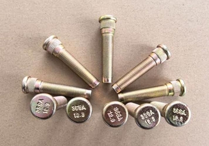 10 PCS 1/2″ Extended Longer Than Stock Wheel Studs 1/2-20 Thread 0.627 in.