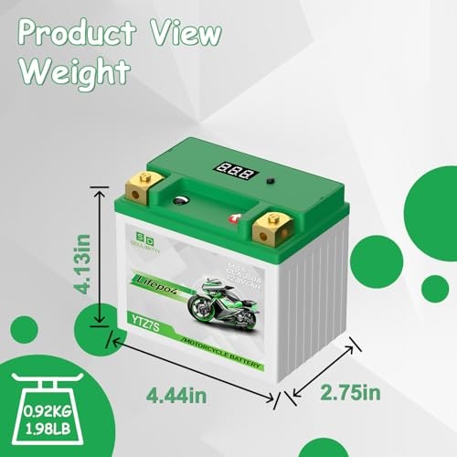 YTZ7S YTX5L-BS Lithium Motorcycle Battery LiFePO4 12V 4Ah 280-350CCA YTZ7S-4AH