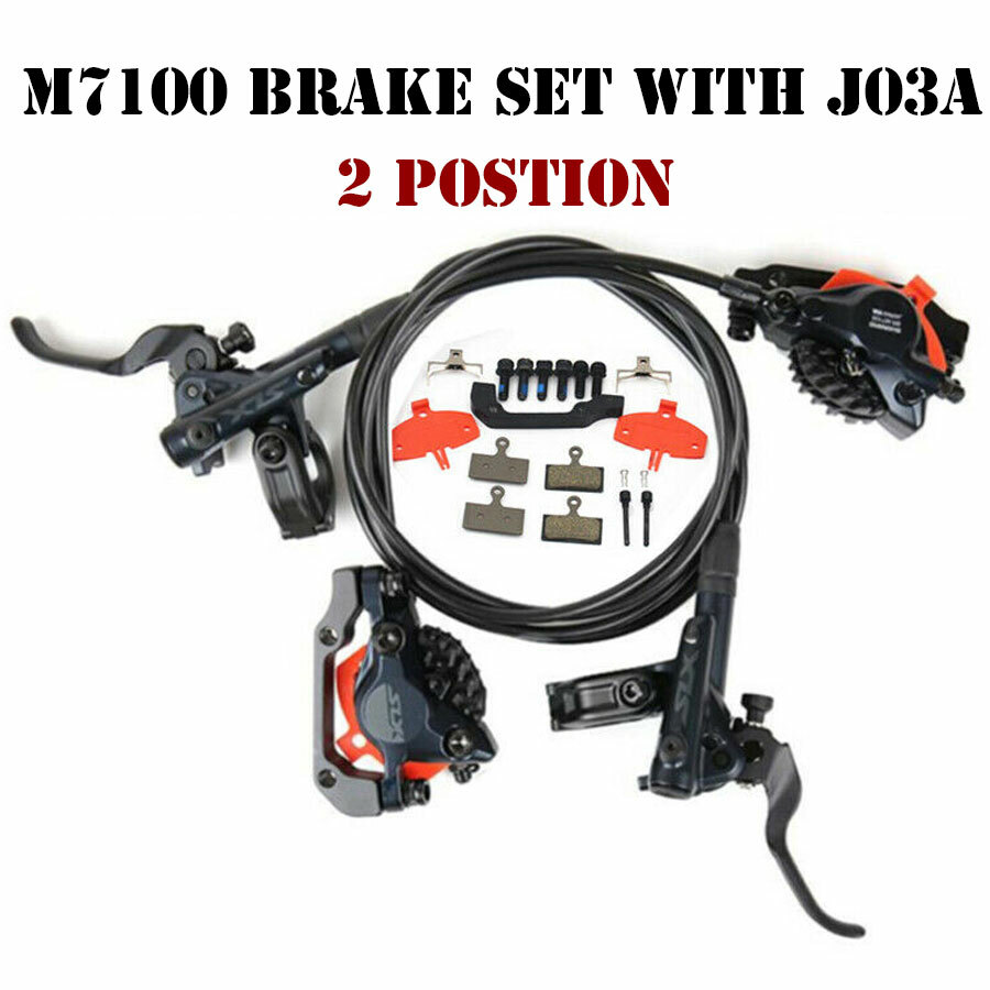 Shimano Deore XT M8100 M8120 SLX M7100 M7120 Hydraulic Disc Brake Set Front Rear