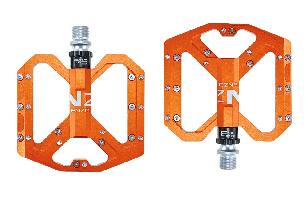 9/16 in Bicycle Flat Pedals Sealed Bearing Aluminum Mountain Bike Pedals 345g