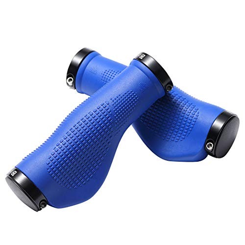 Dymoece Bike Handlebar Grips,Bicycle Handle Grip Ergonomic Blue Ergonomic Grips