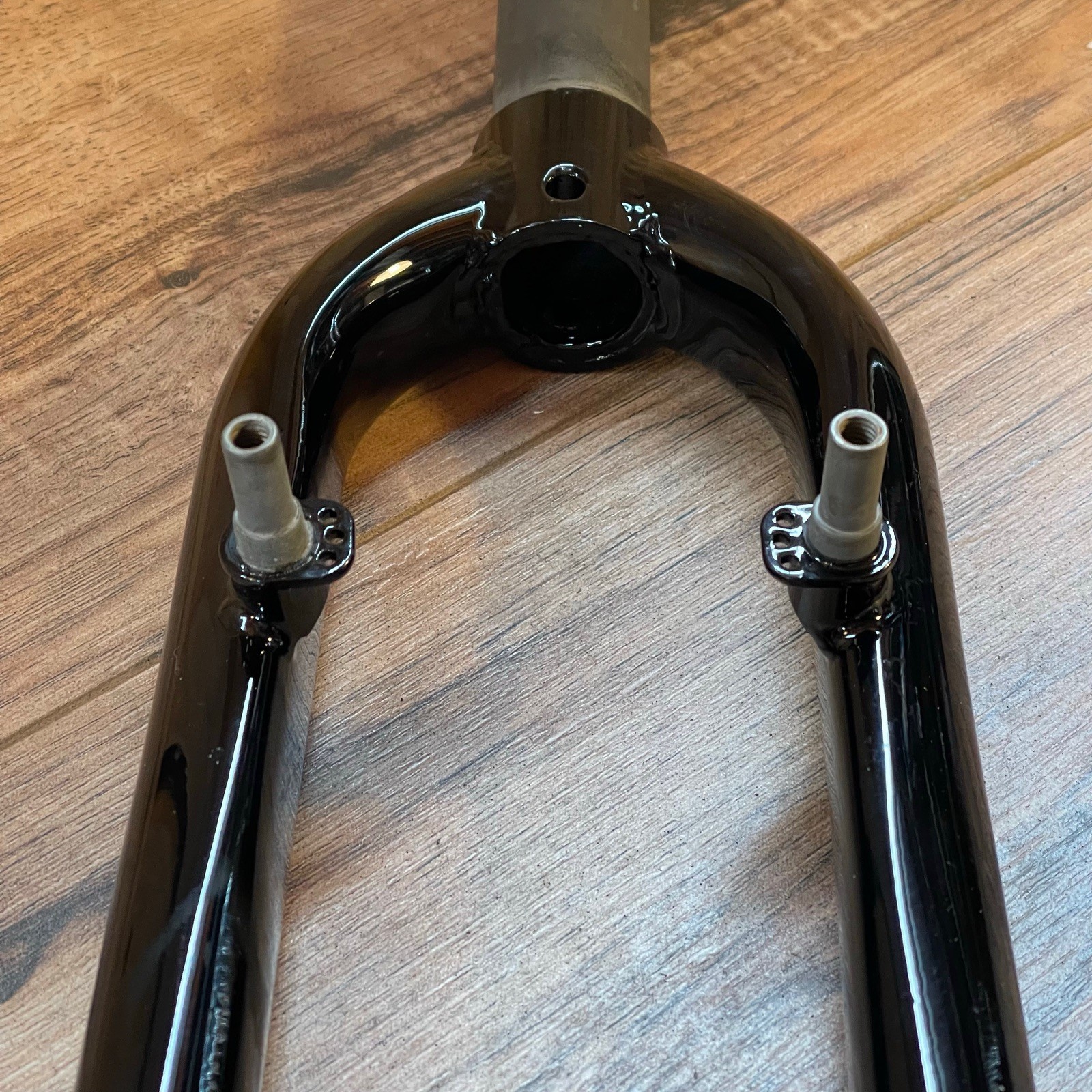 1 1/8 Threadless 700C Chromoly Touring Gravel Fork Rim Brake Black Wide Crown