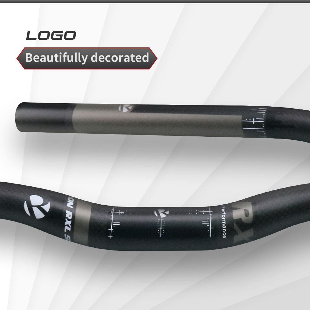 31.8 Downhill Bike Flat Handlebar Carbon MTB Flat Bar Backsweep 9° 800mm