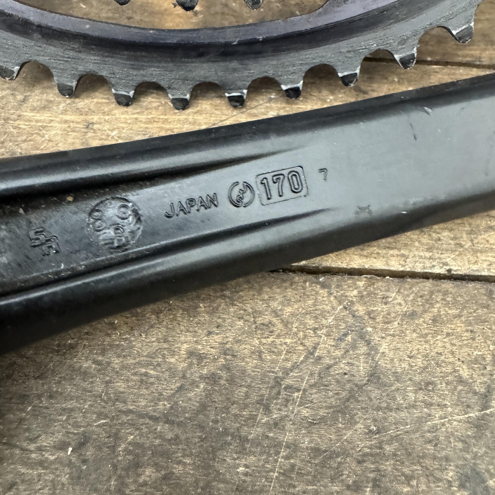 Vintage Cannondale Black Lightning Crank 170mm SR Crankset 52/42 OvalTech