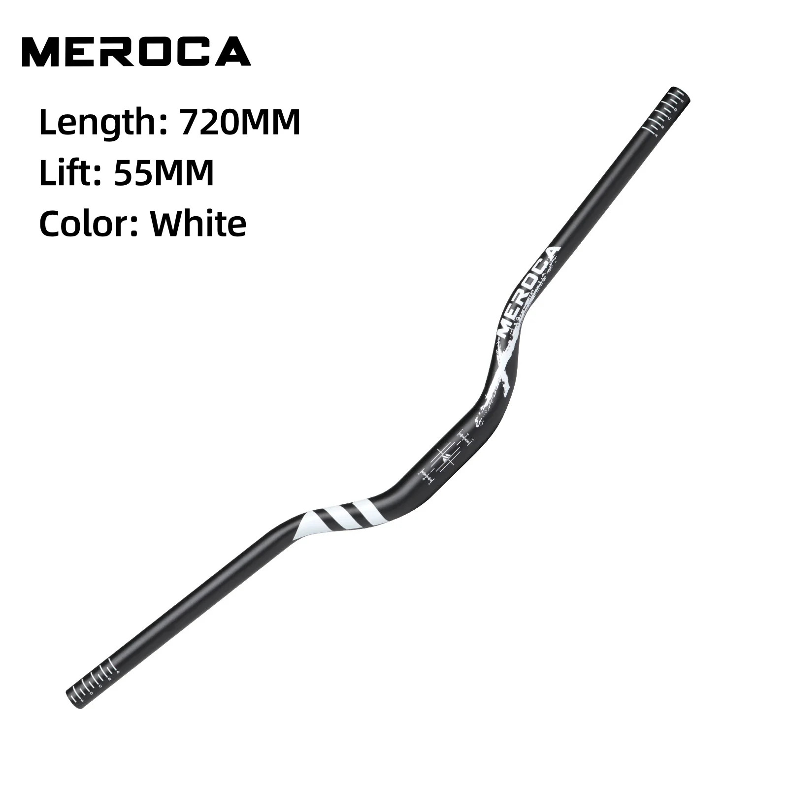 KORE MTB Bike Handlebar 720/780mm Aluminum Swallow Shape Rise 30/55mm 31.8mm
