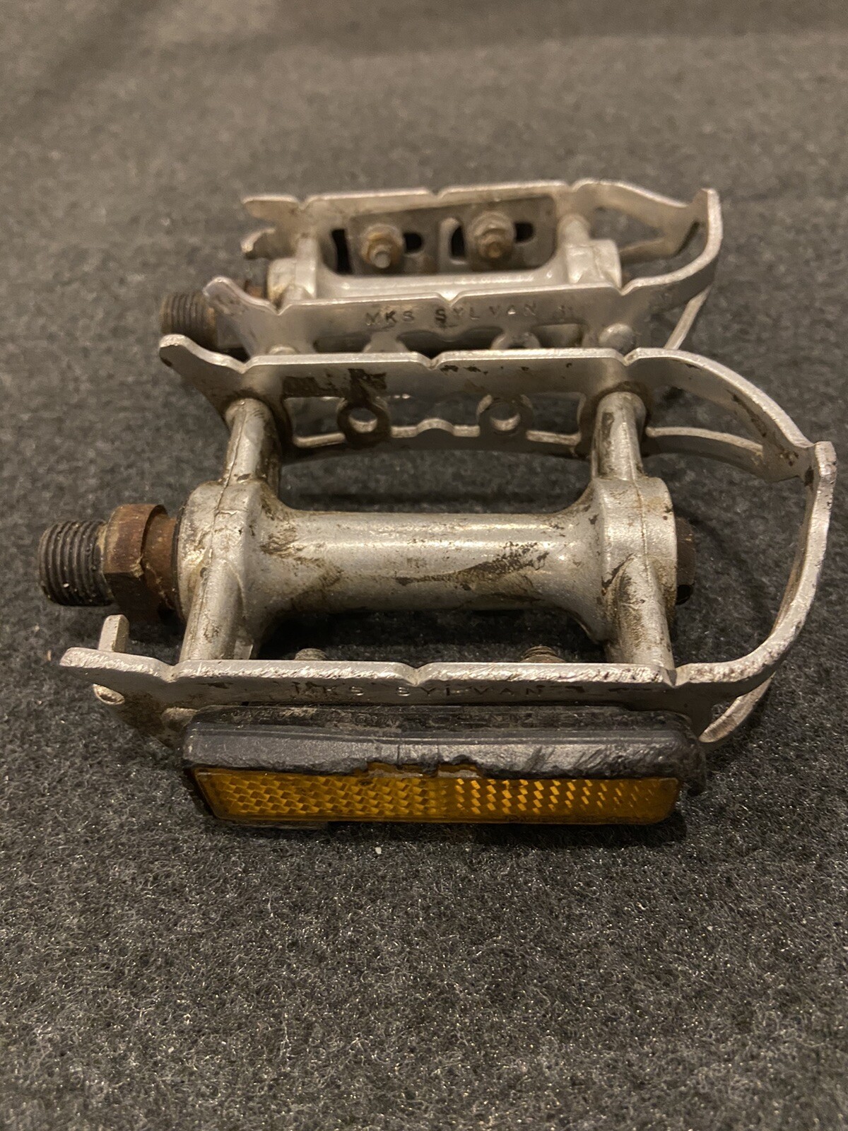 Vintage MKS Sylvan SY-1 Pedals Fixie Touring Road Commuting Made in Japan 9/16