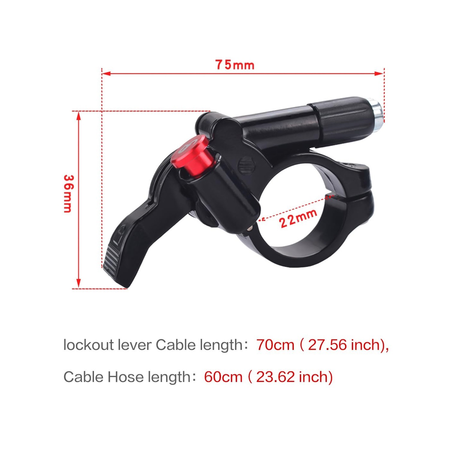CNC Remote Lockout Lever for MTB，Bike Remote Lockout Lever for Suntour Ro