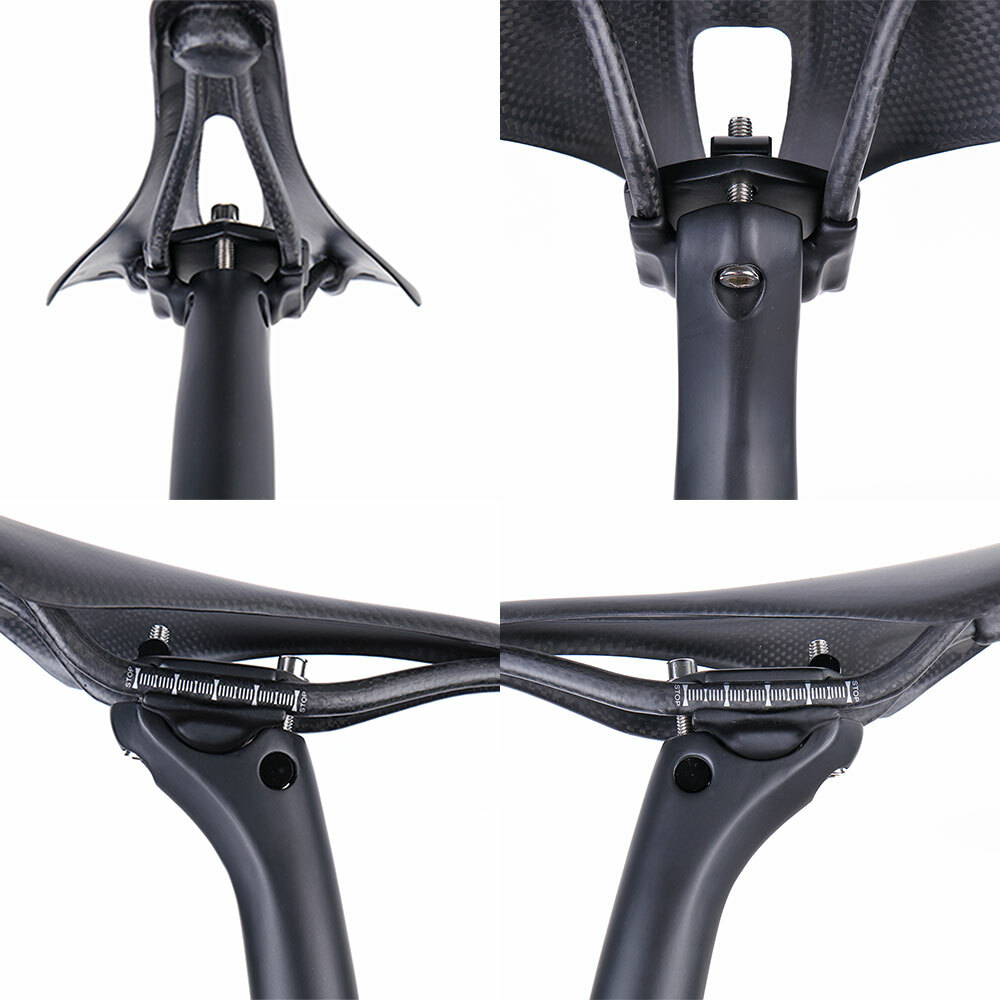 UD Carbon Fiber Bicycle Seatpost Offset Cycling Seat Post 27.2/30.9/31.6mm Matte