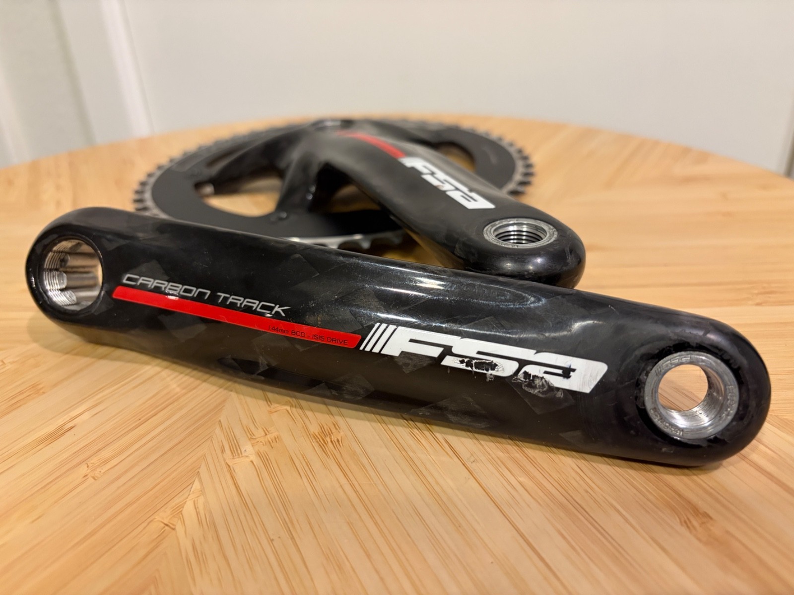 FSA Carbon Track Crankset 175mm 48T 144 BCD ISIS Fixed Gear Single Speed