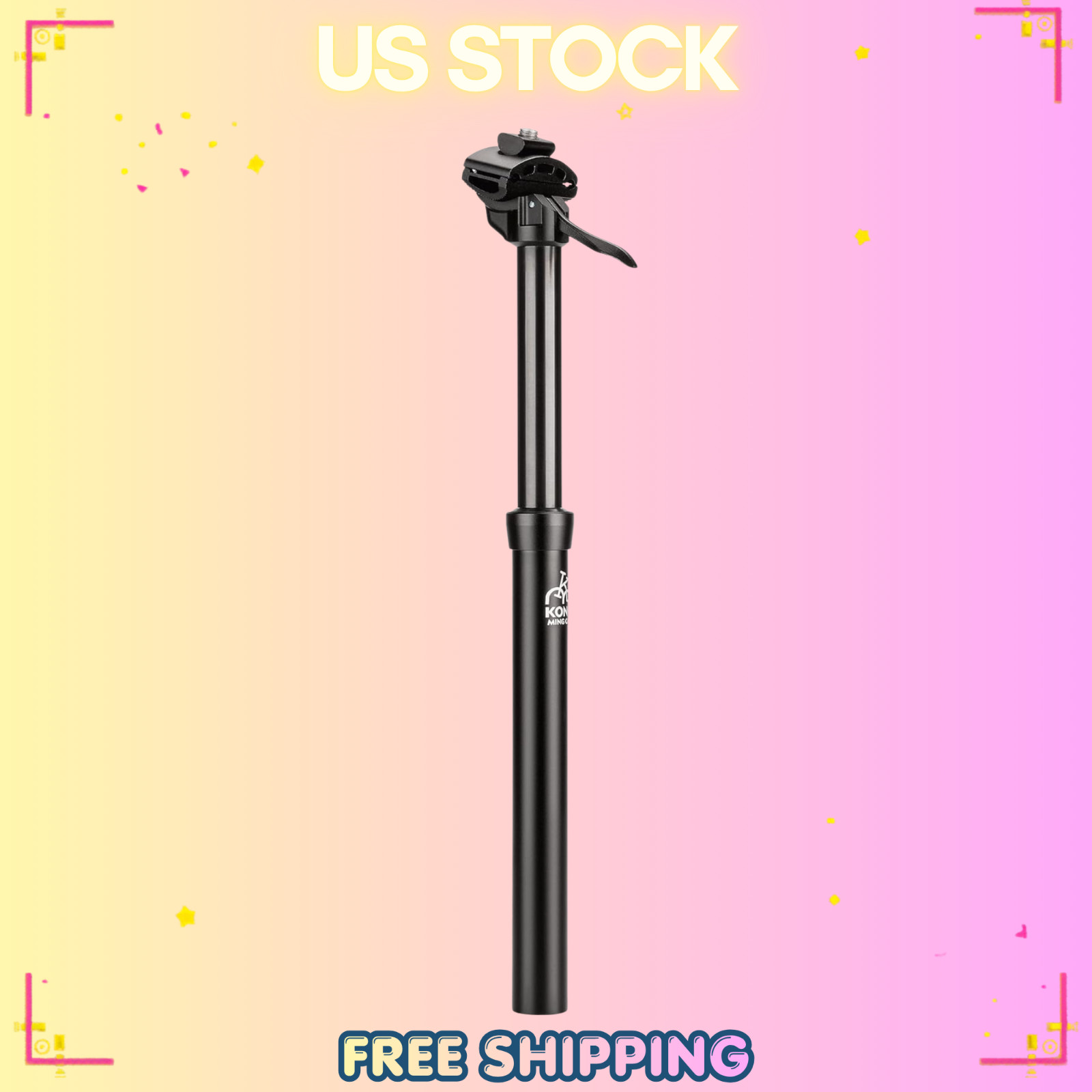 Dropper Post 27.2/30.9/31.6mm x 400mm Length 125mm Travel Lightweight Aluminum