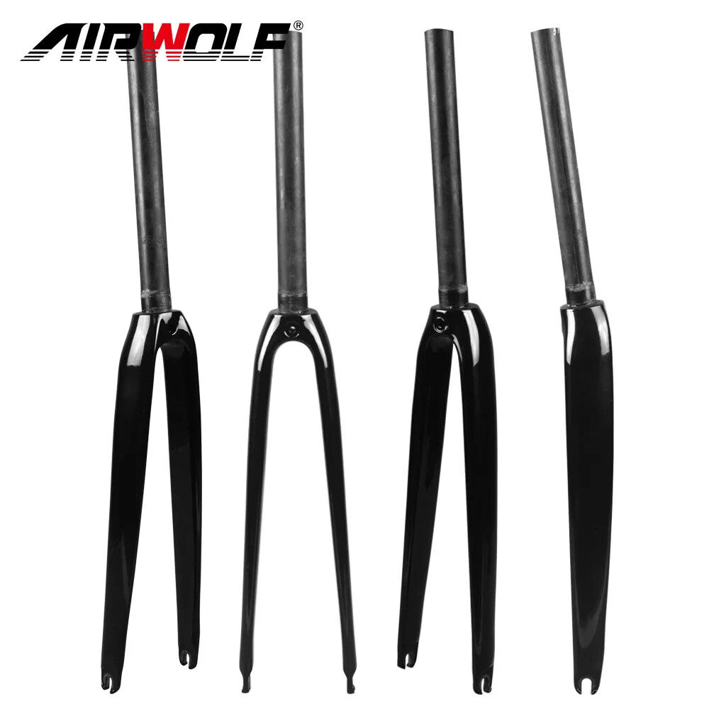 700C Carbon Road Bike Fork V Brake Quick Release 100*9mm Straight Rigid Frok