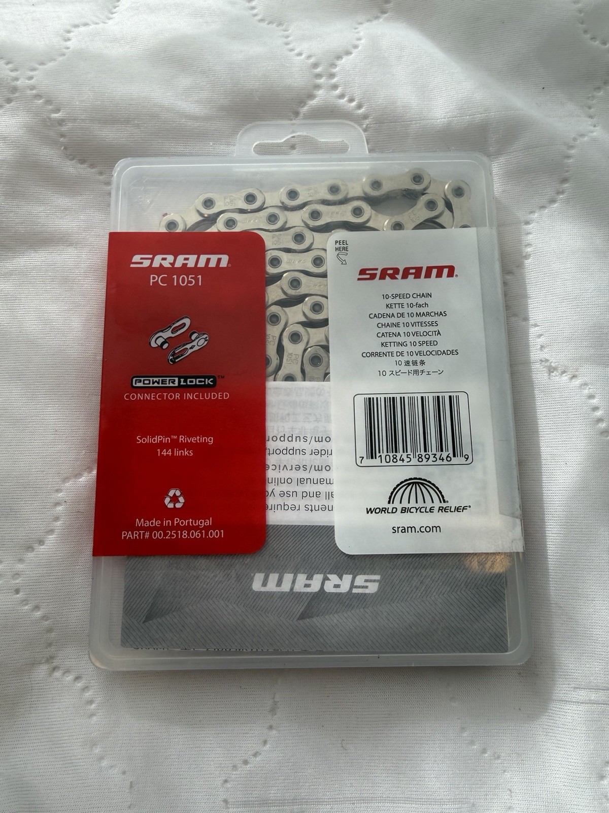 SRAM PC-1051 Chain – 10-Speed, 114 Links, Silver