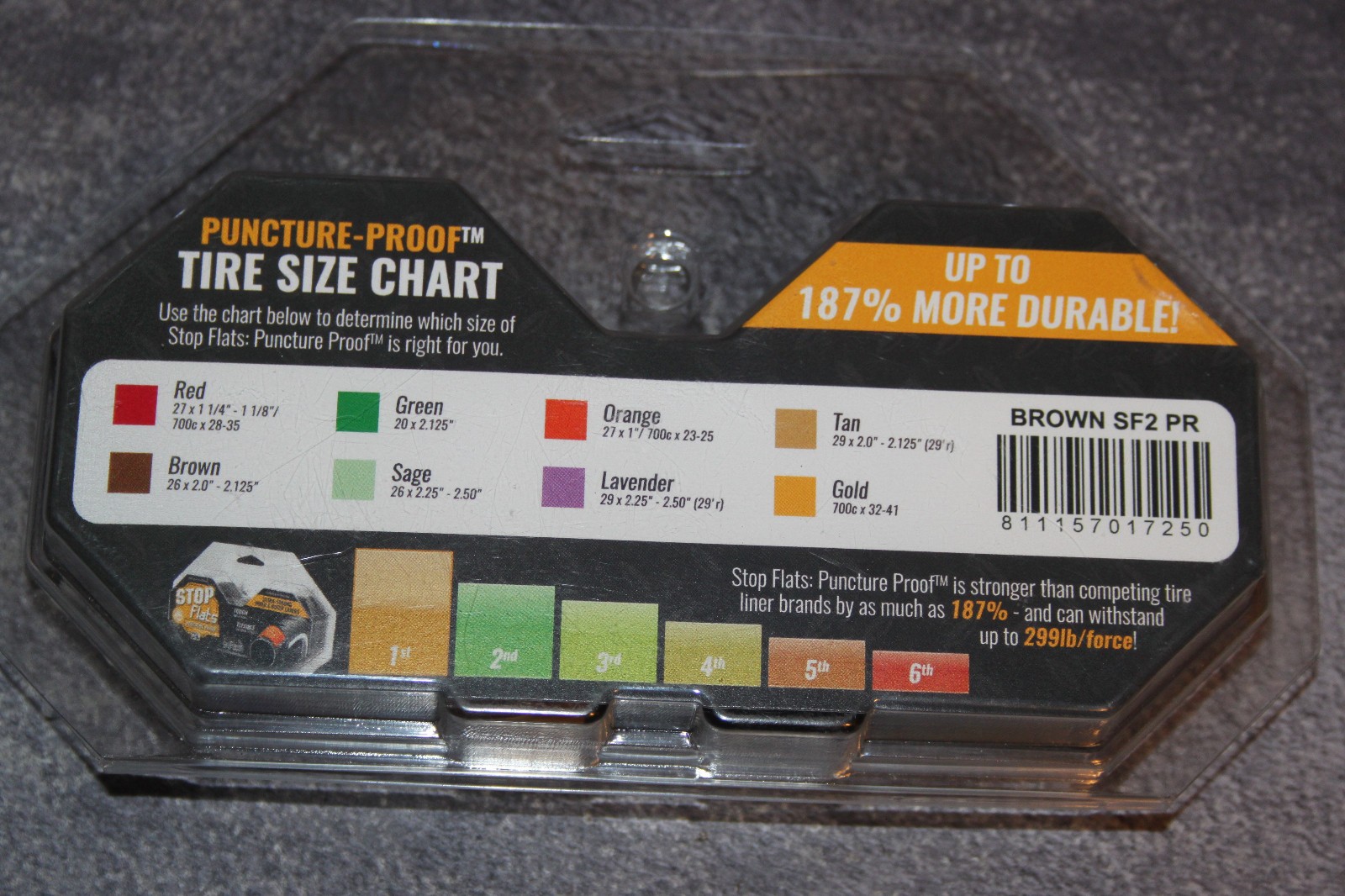 Stop Flats Bicycle Tire Tube Liners 26″ x 2.0″- 2.125″ Brown Puncture Proof,NEW