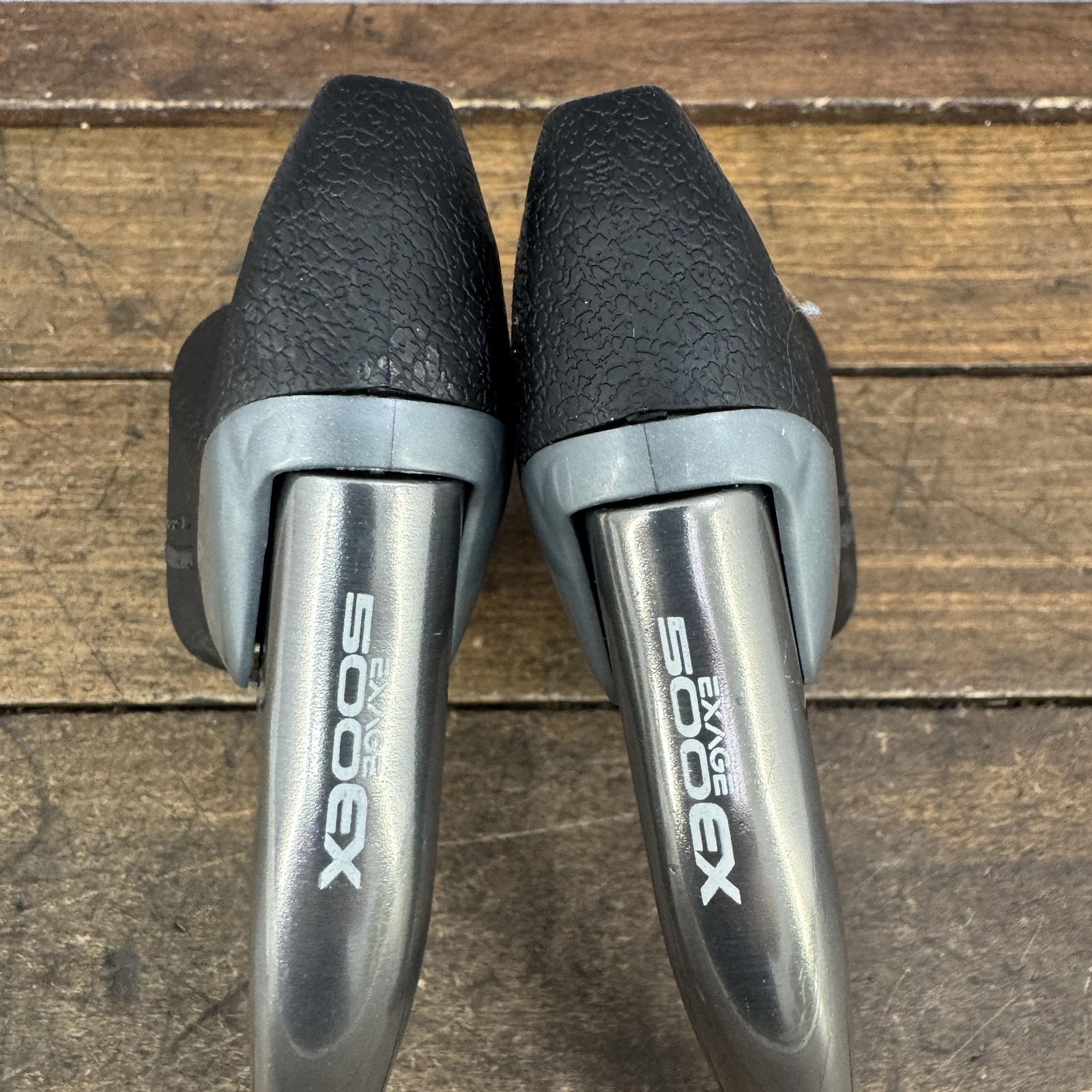 Vintage Shimano Exage 500EX BL-A500 Brake Levers NOS Hoods Pair Super SLR Grey
