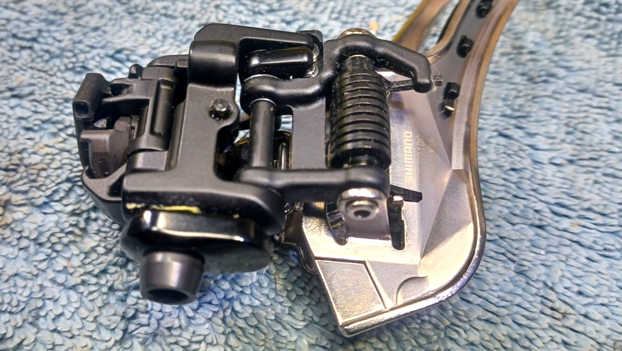 VGC, used, Shimano Dura Ace FD-R9100, Front Derailleur Braze On, 2×11