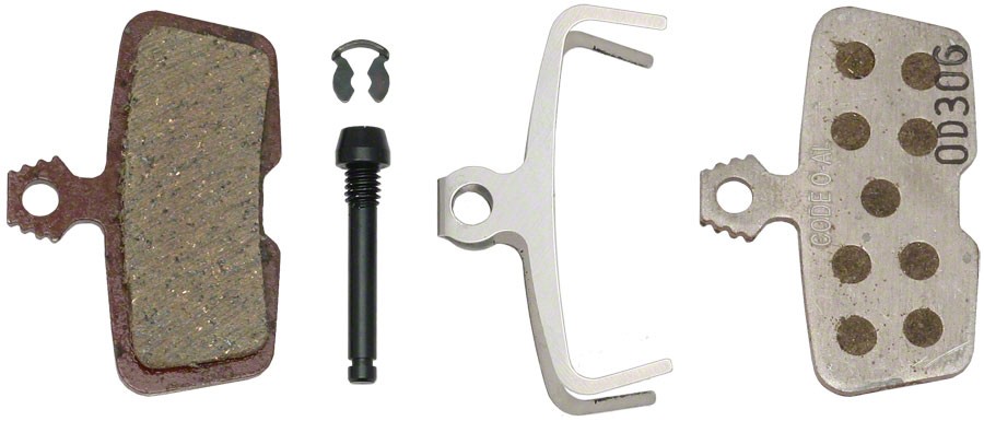 SRAM/Avid Code RSC, Code R, Guide RE Organic Disc Brake Pad, Aluminum Back, Pair
