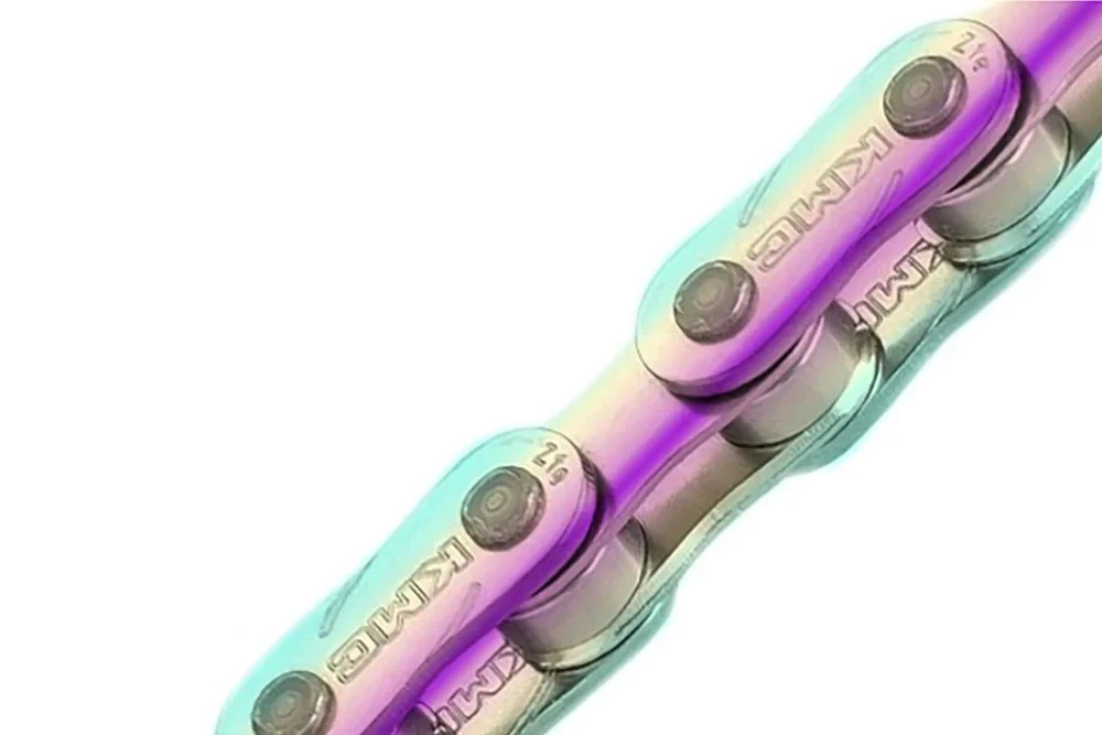 KMC Z1EHX Wide BMX Wheelie Bikelife Bicycle Chain Neo Chrome Oil Slick 112 Links