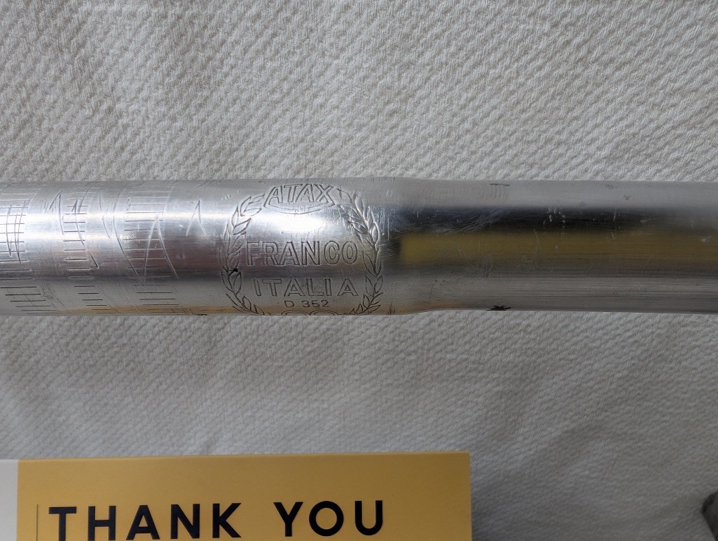 Guidons Philippe ATAX D352 Drop Bars | 39cm 25.4mm | Franco Italia Vintage