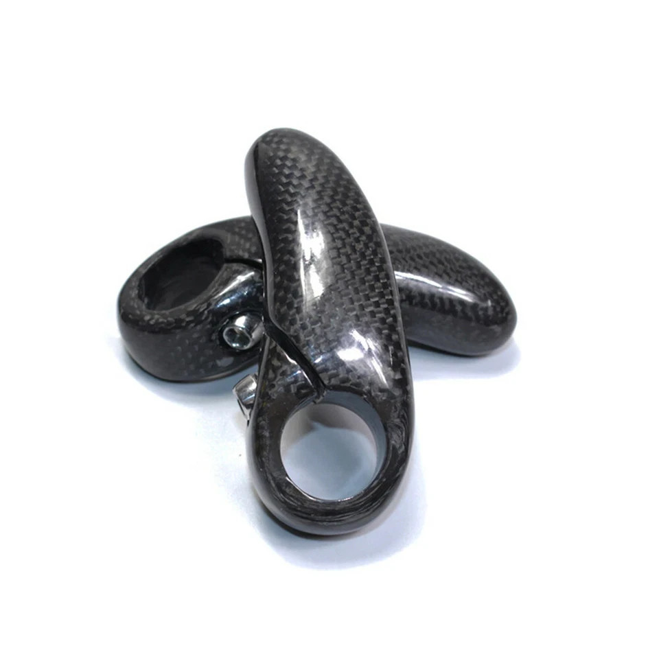 Lightweight Carbon Fiber Bar End Plugs 22.2mm for MTB Road Bicycles Handlebar