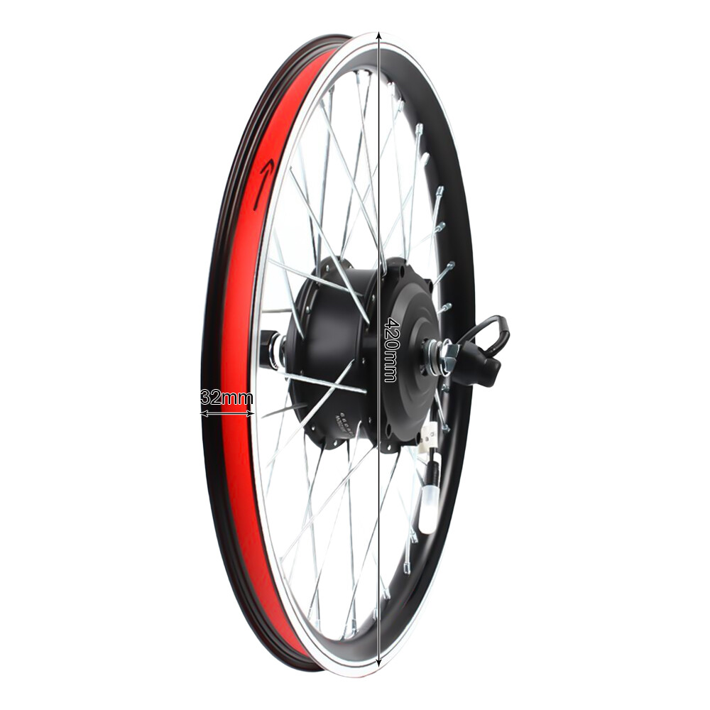 20″ Front Wheel 36V 250W Electric Bicycle Conversion Kit with Throttle