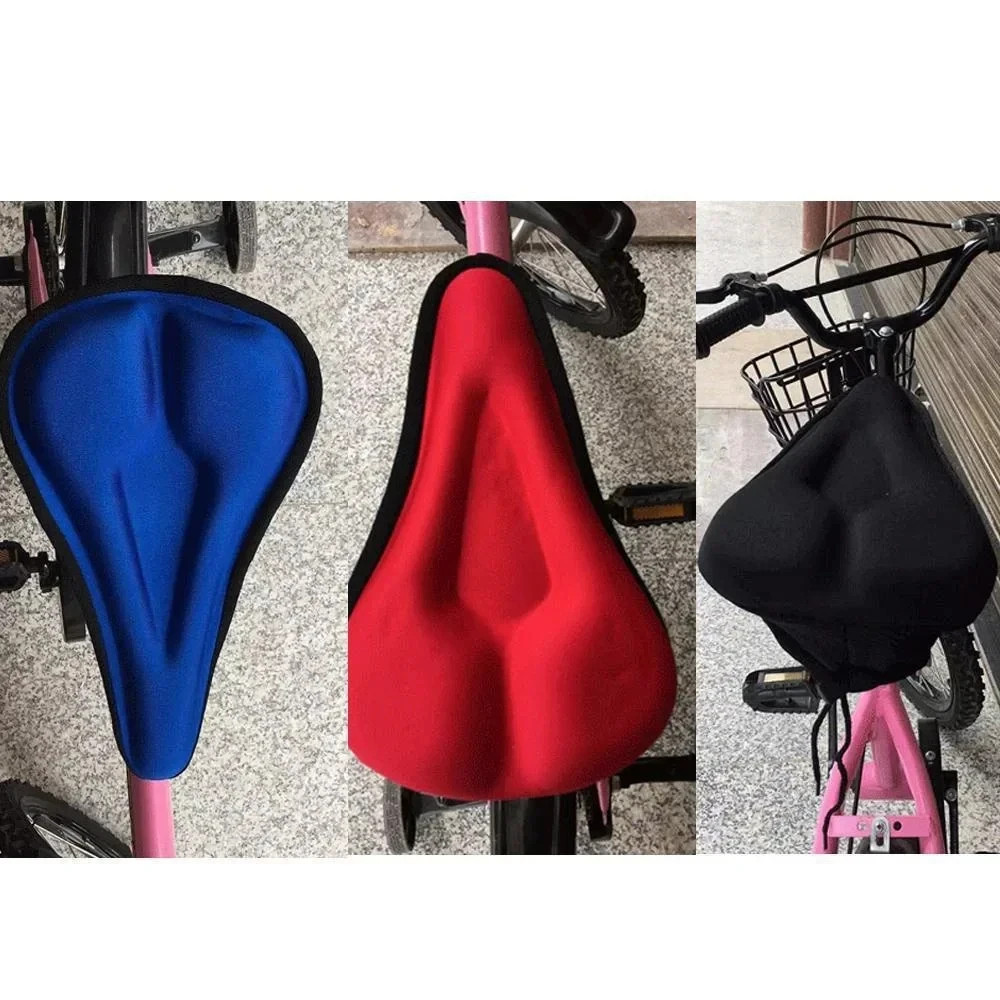 Bicycle Wide Seat Cover Gel Cushion Sporty Soft Padded For Mountain Bike Saddle.