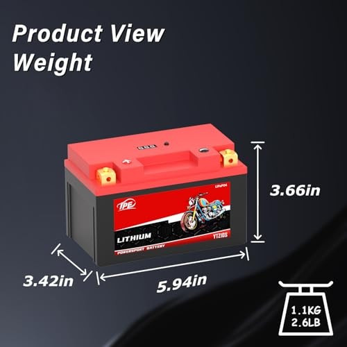 Lithium 12V 4AH 400CCA Motorcycle Battery Powersport Battery for YTZ10S-BS