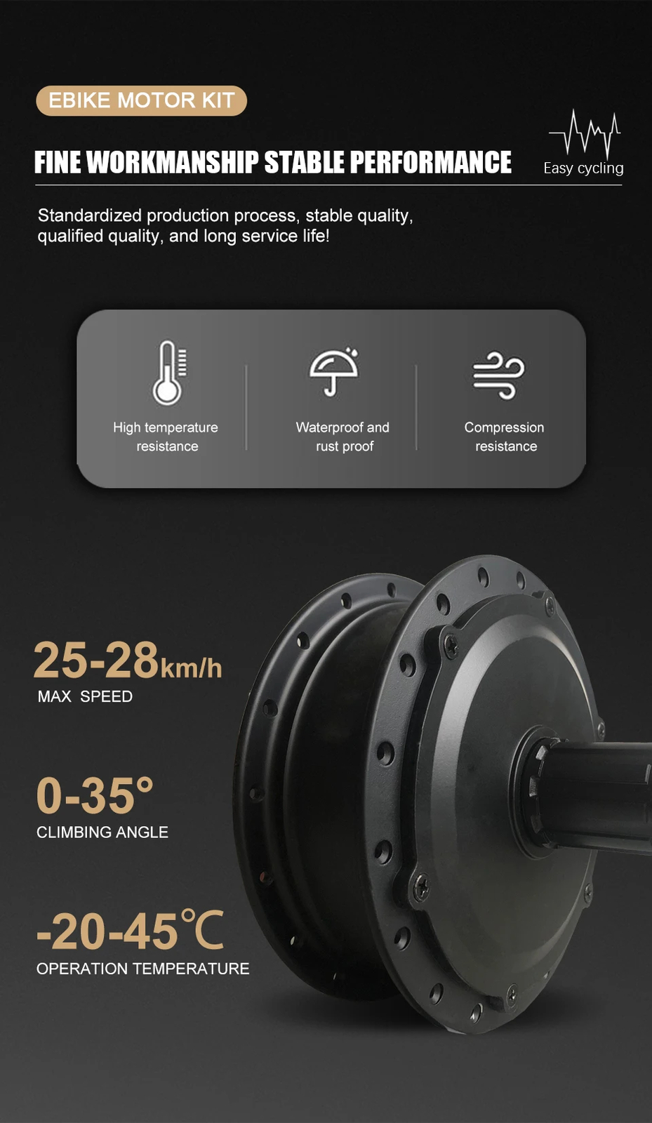 250W/350W/500W 36V/48V MTB E-bike Conversion Kit Rear Cassette Wheel Hub Motor