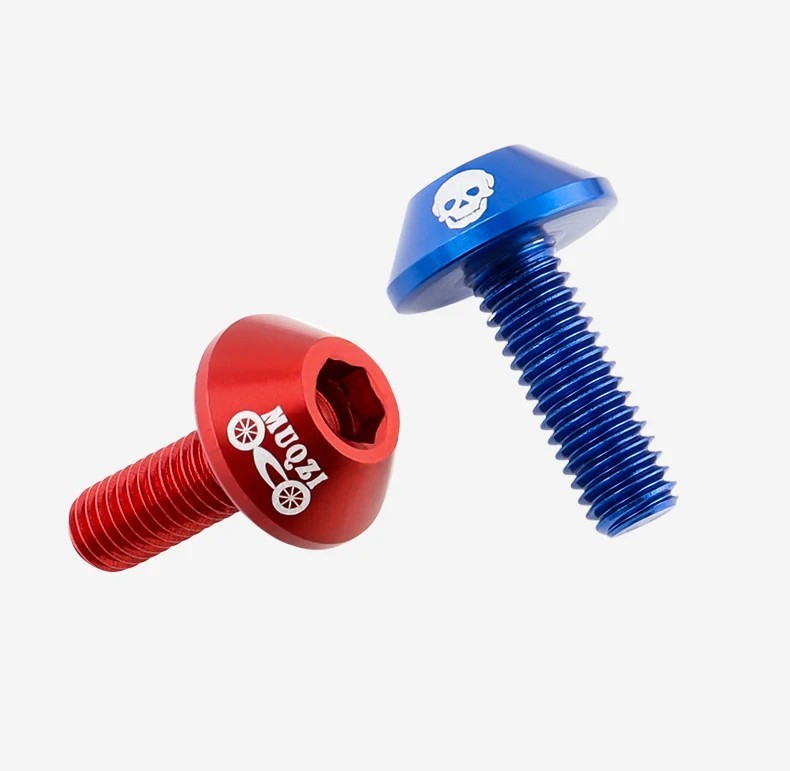 M6 Bike Brake Caliper Screw 7075 Aluminum Alloy V Brake Clamp Bolt MTB Road Fold