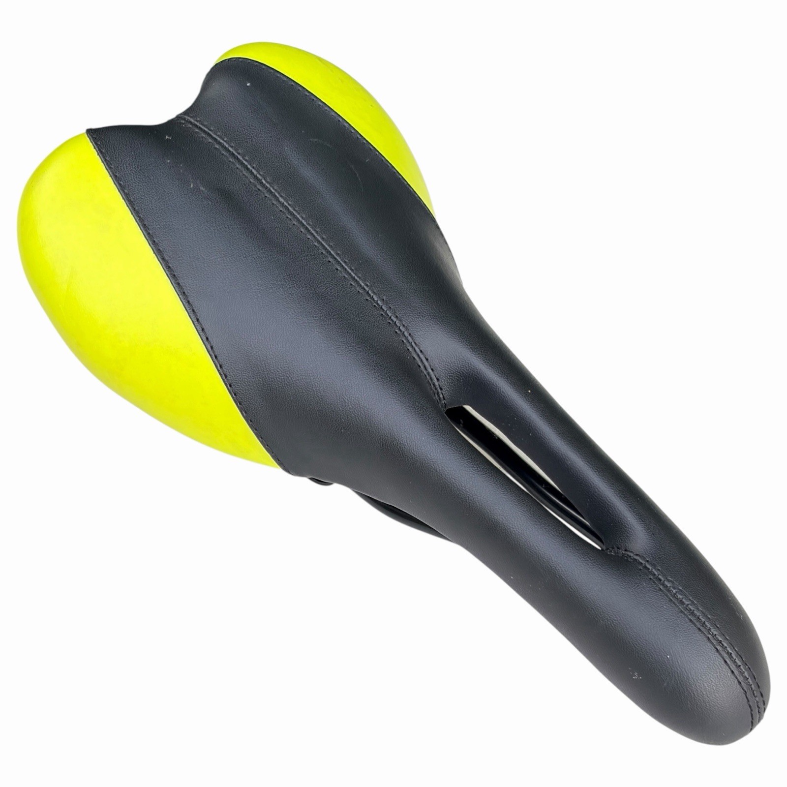 Bicycle Comfort Saddle Seat Black and Yellow Unsure of Brand