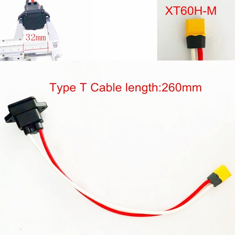 Ebike Charge /Discharge conventor wire Battery Connector Plug Canon or T type