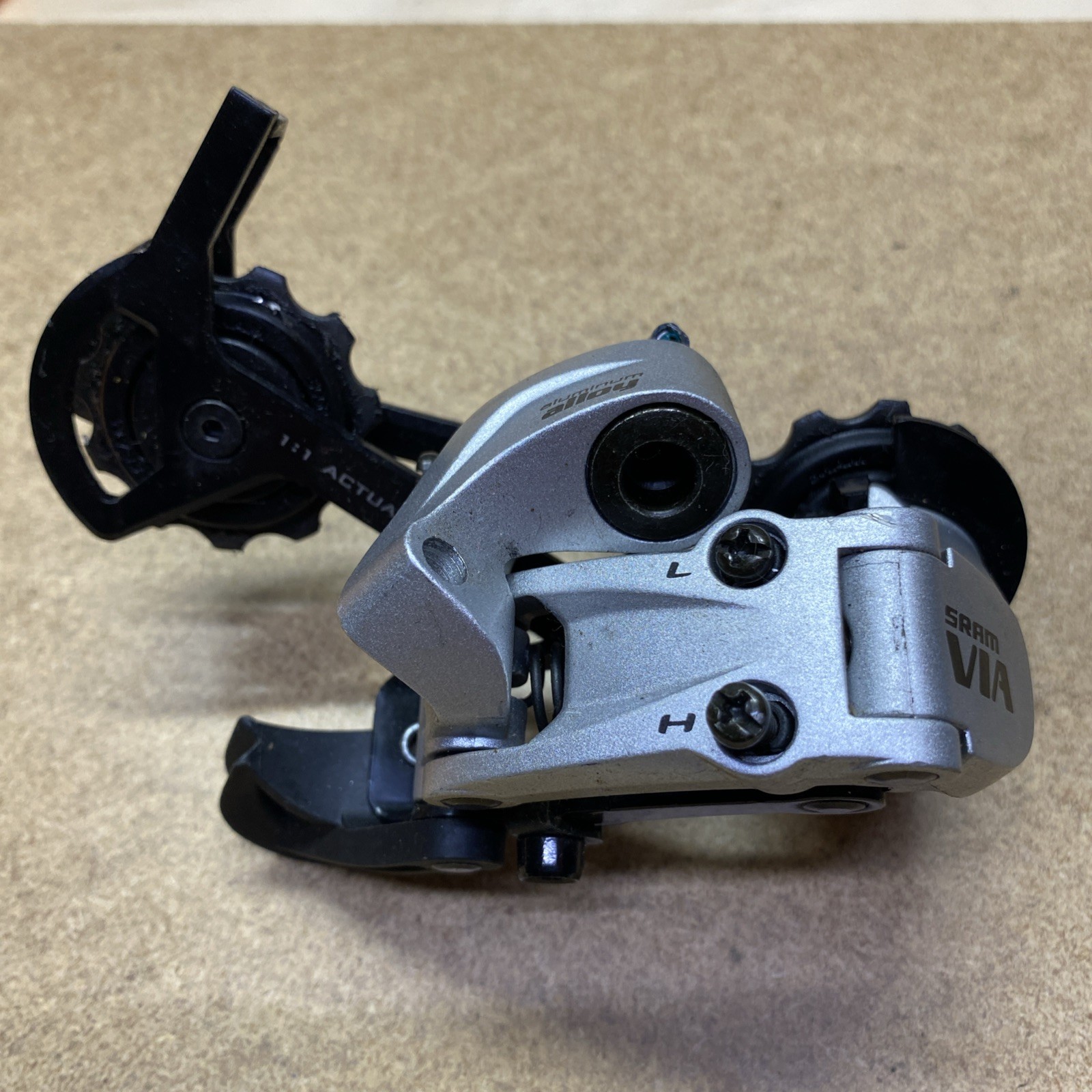 SRAM Via MTB Hybrid Bike Rear Derailleur Silver 1:1 Actuation