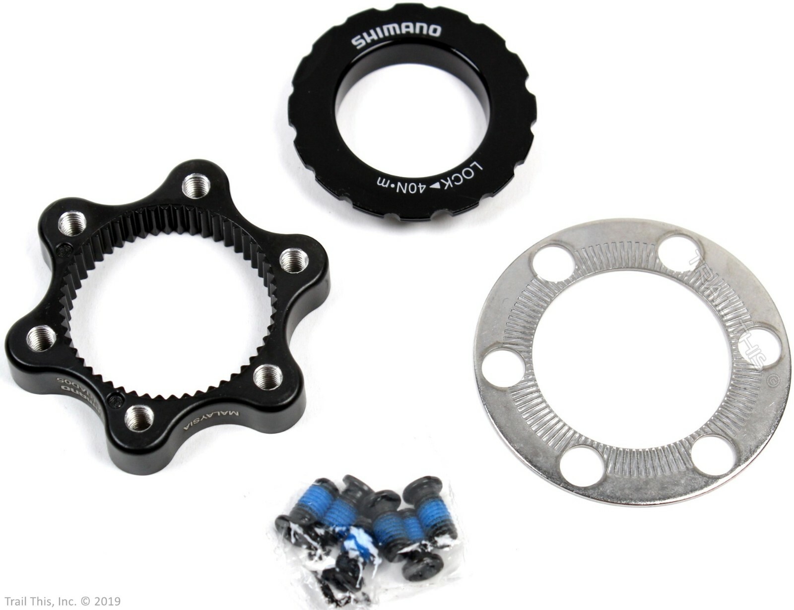 Shimano SM-RTAD05 Centerlock to 6-Bolt Bike Disc Brake Rotor Mount Adapter Kit