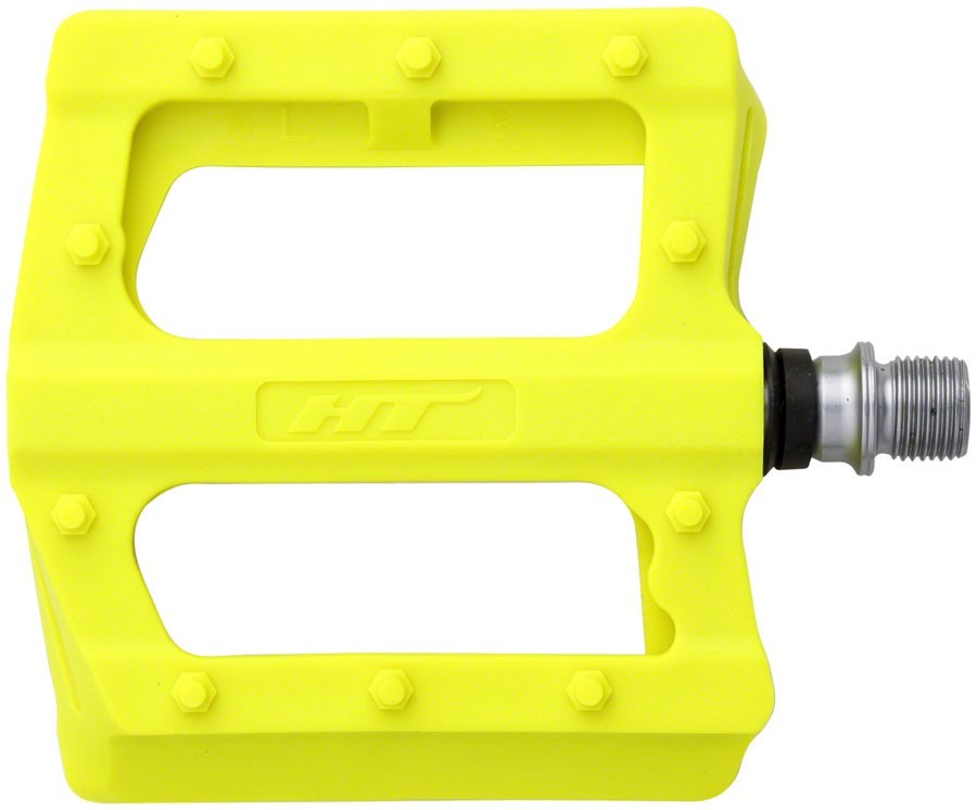 HT PA12 Bicycle Platform Pedals 9/16″ Nylon Reinforced Composite Body Molded Pin