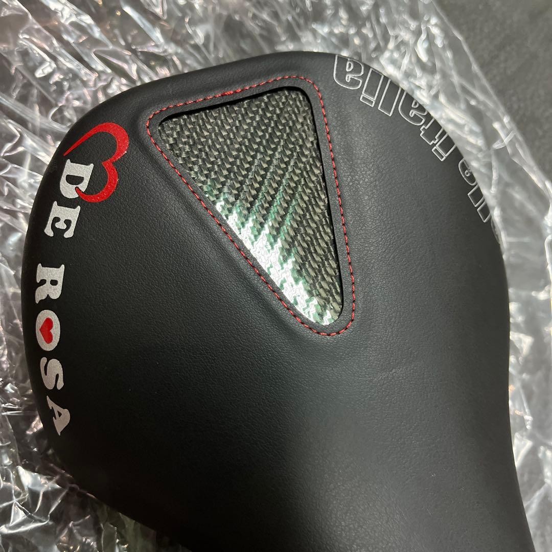 DE ROSA Carbon Panel Saddle Lightweight Black Synthetic Leather New