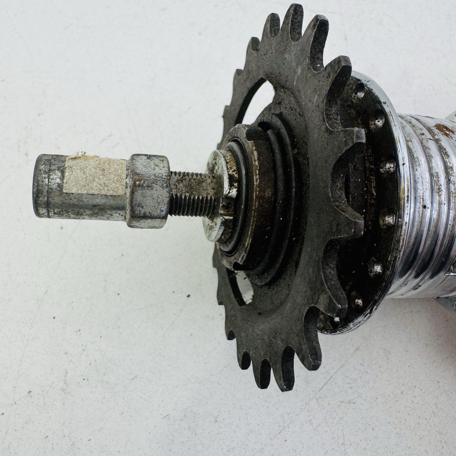 Vintage Sachs Torpedo Dreigang Coaster Hub 3 Speed 36H 110mm Silver Germany A53