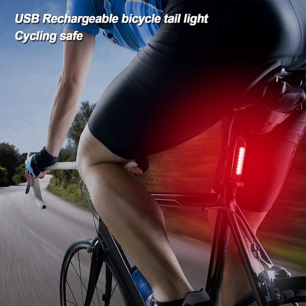 USB Rechargeable LED Bicycle Headlight Bike Front Rear Lamp Cycling Taillight