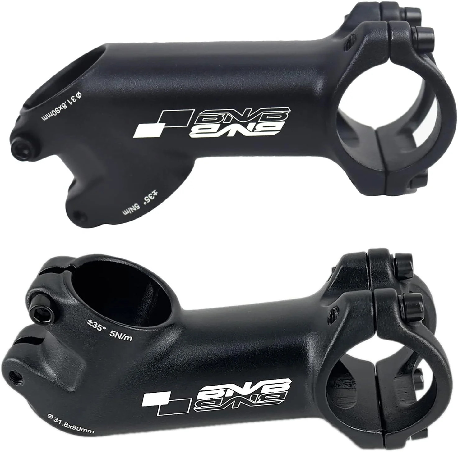 31.8mm 35 Degree Bike Stem Aluminum Alloy Bicycle Handlebar Riser Stem for 60mm