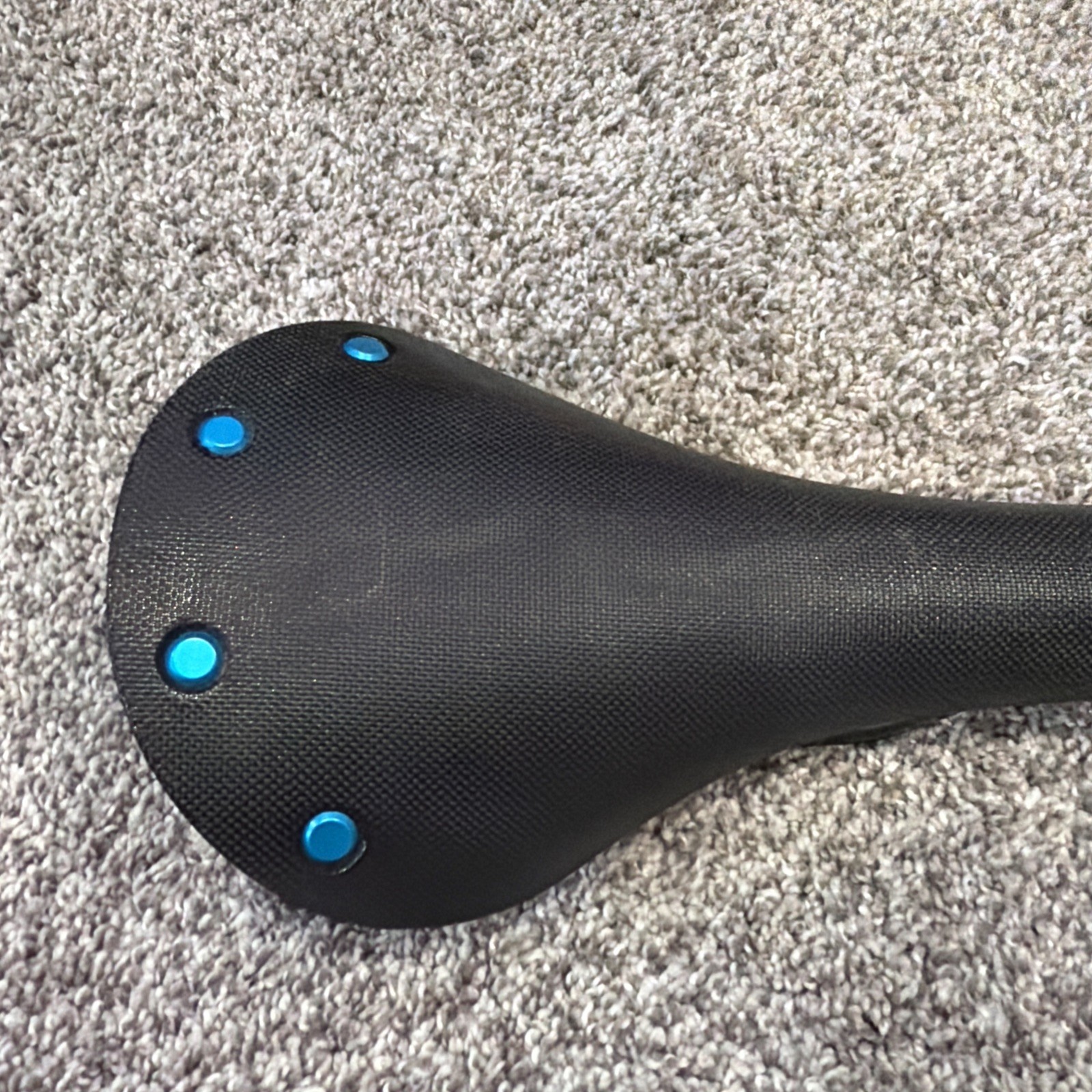 Brooks C13 132mm Carbon Rails Turquoise Blue Rivets