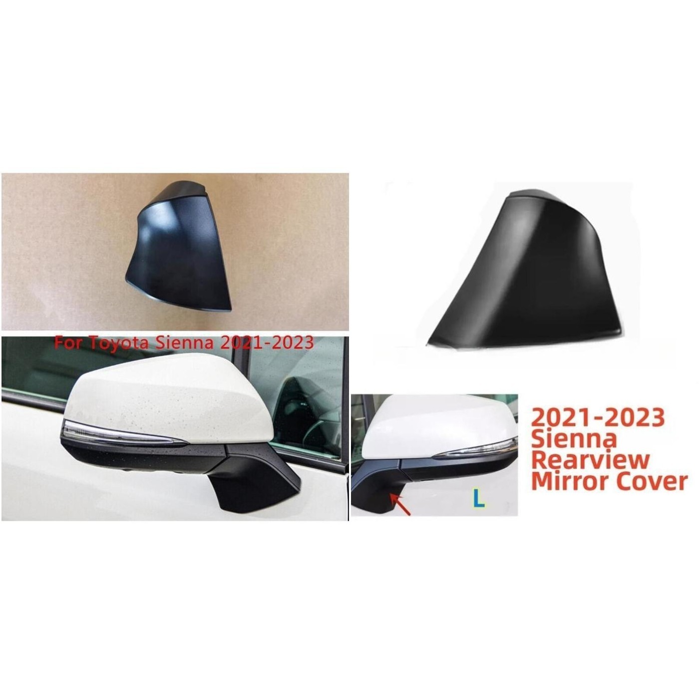 Triangle Base Cover No Drilling Required Left And Right Fitment Plastic Material