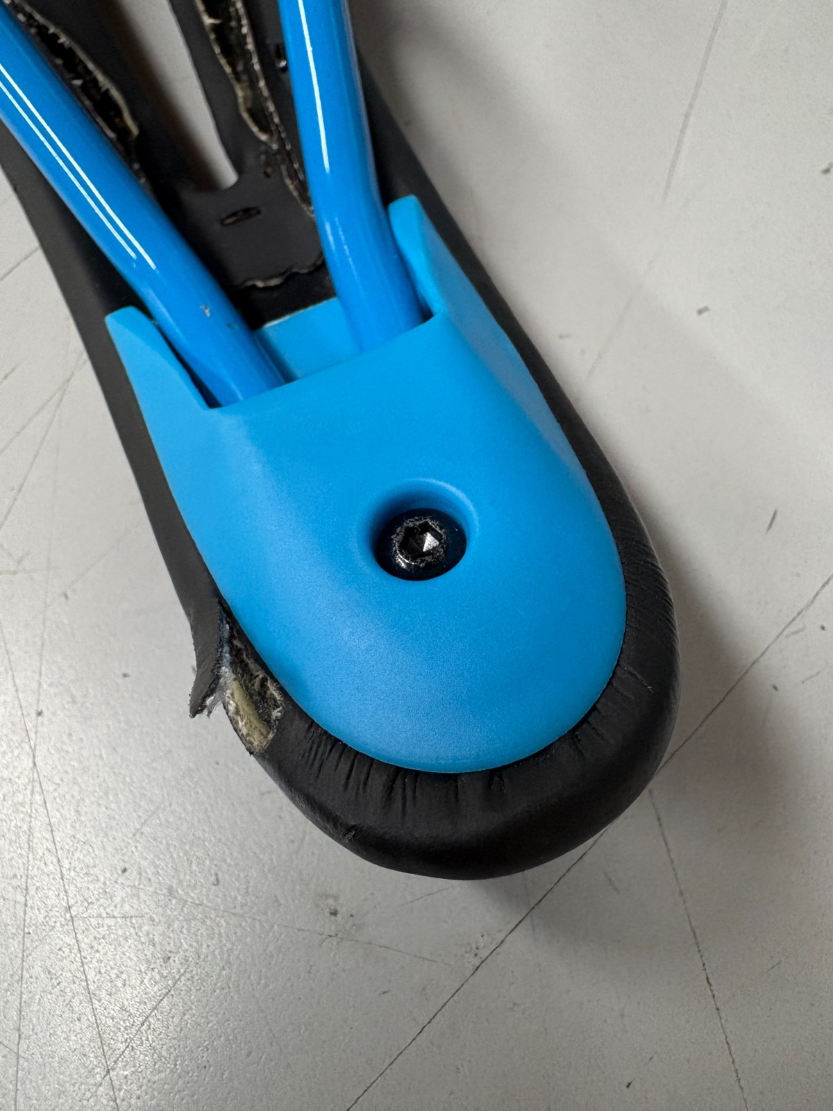 SDG Allure Bicycle Saddle Black / Blue Lux-Alloy 270mm x 140mm