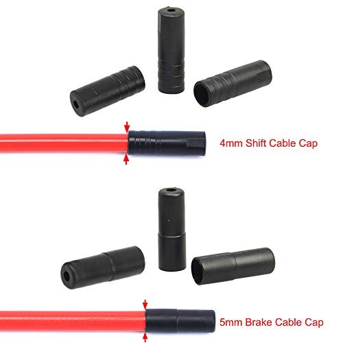 Saiper 200pcs Bike Derailleur Shift and Brake Wire Cable Housing Ferrule End