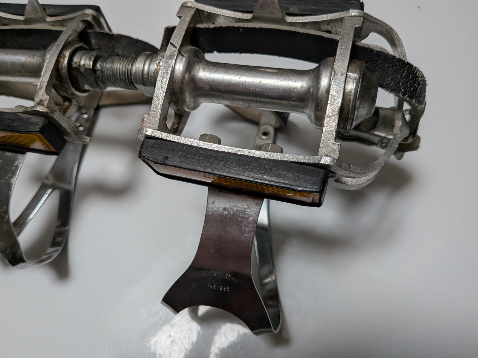 Vintage Bike, Maillard Pedals W/Clips and Straps 1983 Gitane, Made in France