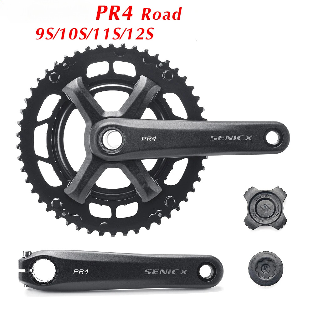 Road Bicycle Crank Set 165MM/170mm/175MM Double Chainring 50-34T 9 10 11 12Speed