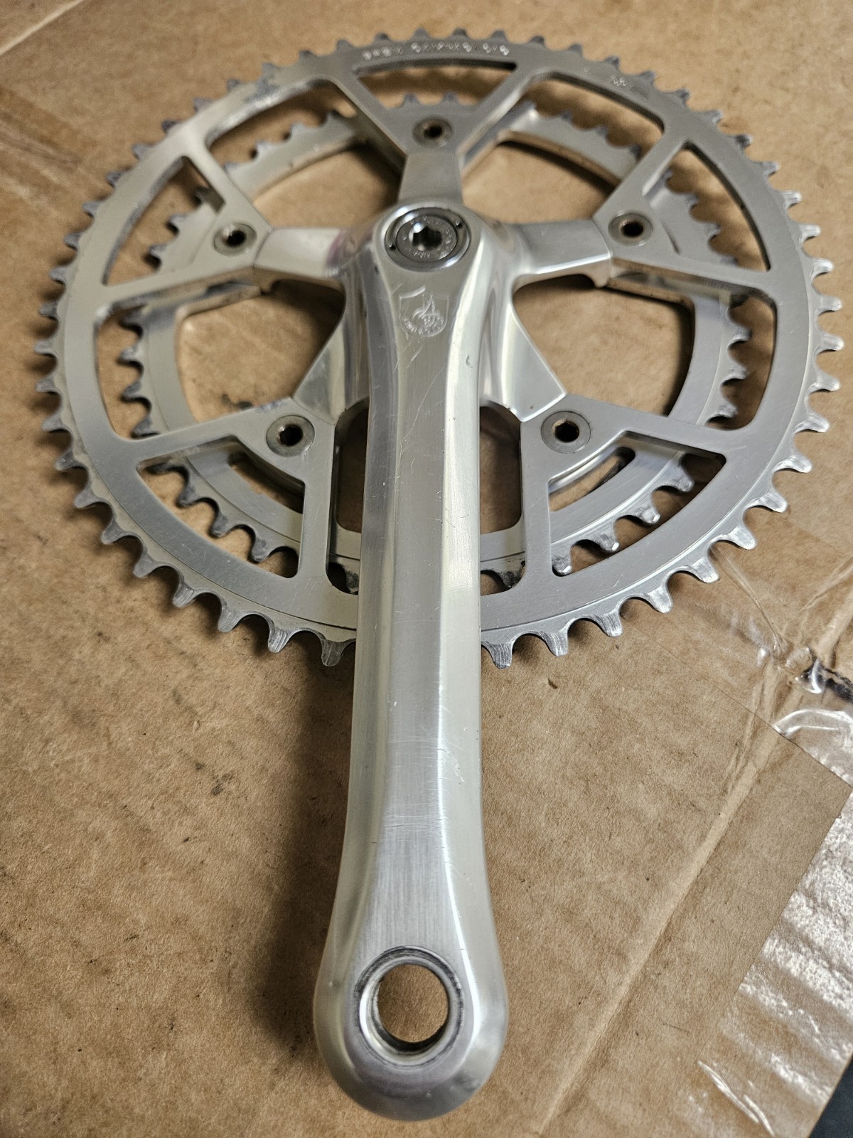 Campagnolo Victory crankset, 170mm arms, 52/42 rings, w/ bottom bracket, used