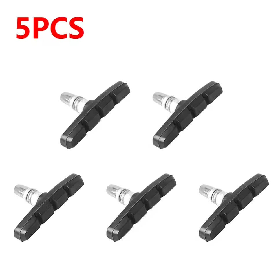 5 Pairs High Grade Cycling Bicycle Bike V Brake Pads 70mm Shoes Pads Black