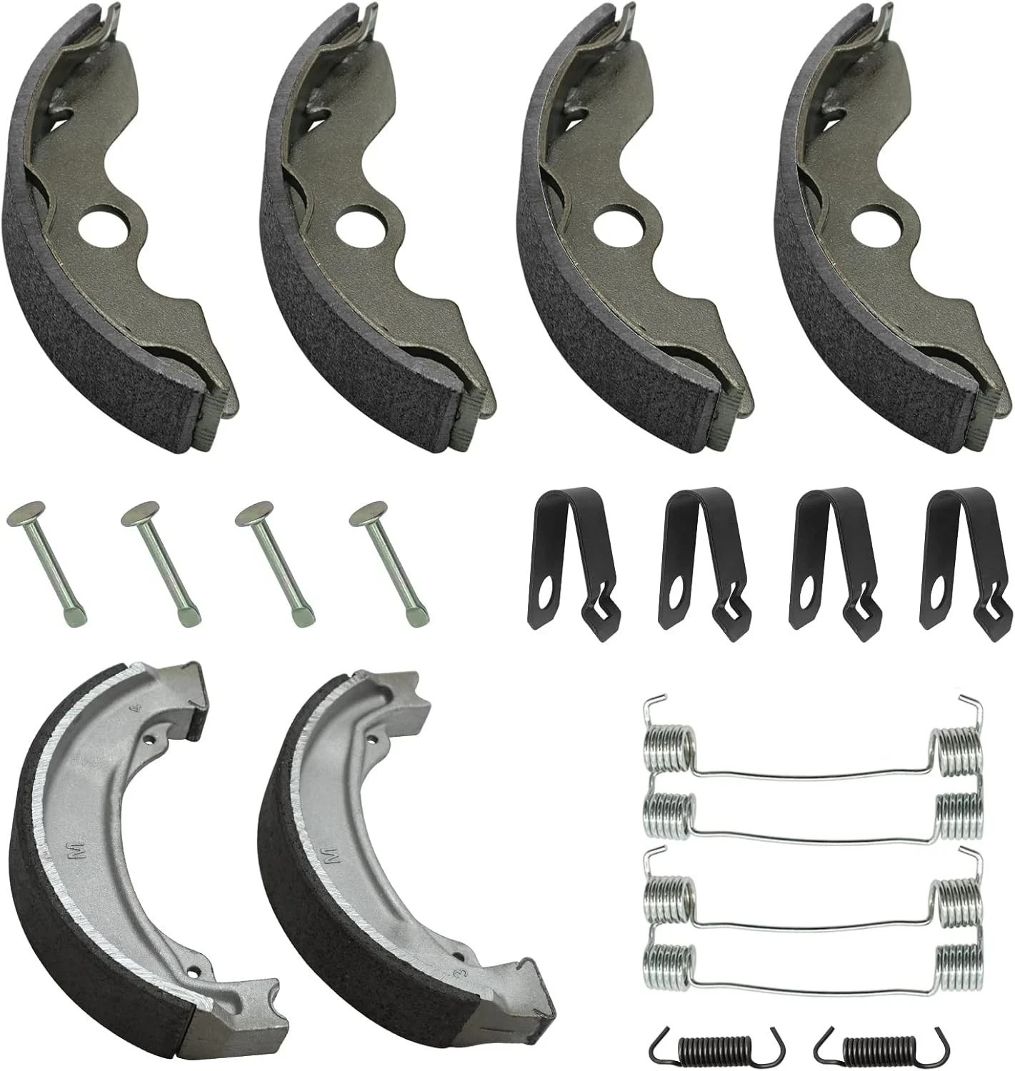 Front & Rear Brake Shoes Kit for Honda Recon 250 1997-2022, 06450-HC4-900 06430-